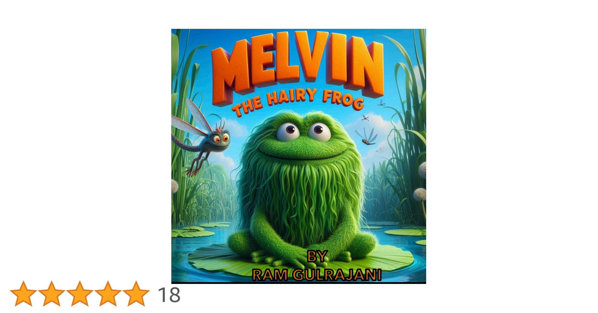 Author_man_ram's tweet card. Melvin is very different to his friends and family, he is a hairy frog. Join Melvin on this, his first adventure of many An illustrated book for young readers which celebrates being different and how...