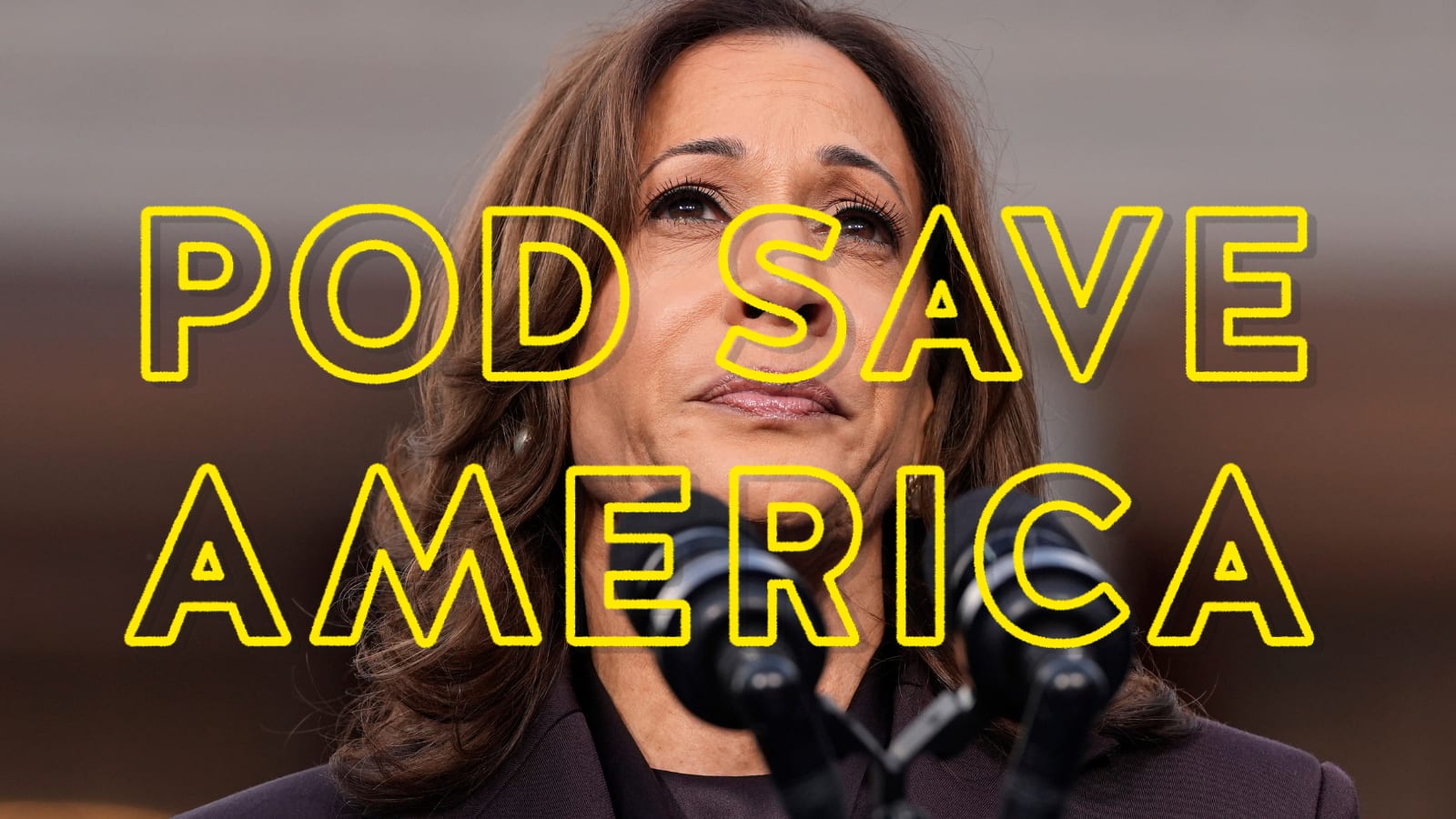PodSaveAmerica's tweet card. Exclusive: The Harris Campaign On What Went Wrong | Crooked Media