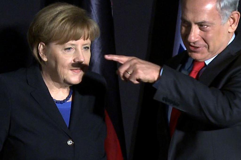 benjaminjuddc's tweet card. Isreali Prime Minister Benjamin Netanyahu’s hand cast an unfortunate shadow across German Chancellor Angela Merkel on Tuesday. The awkward photo op occurred during a meeting held at the King David...