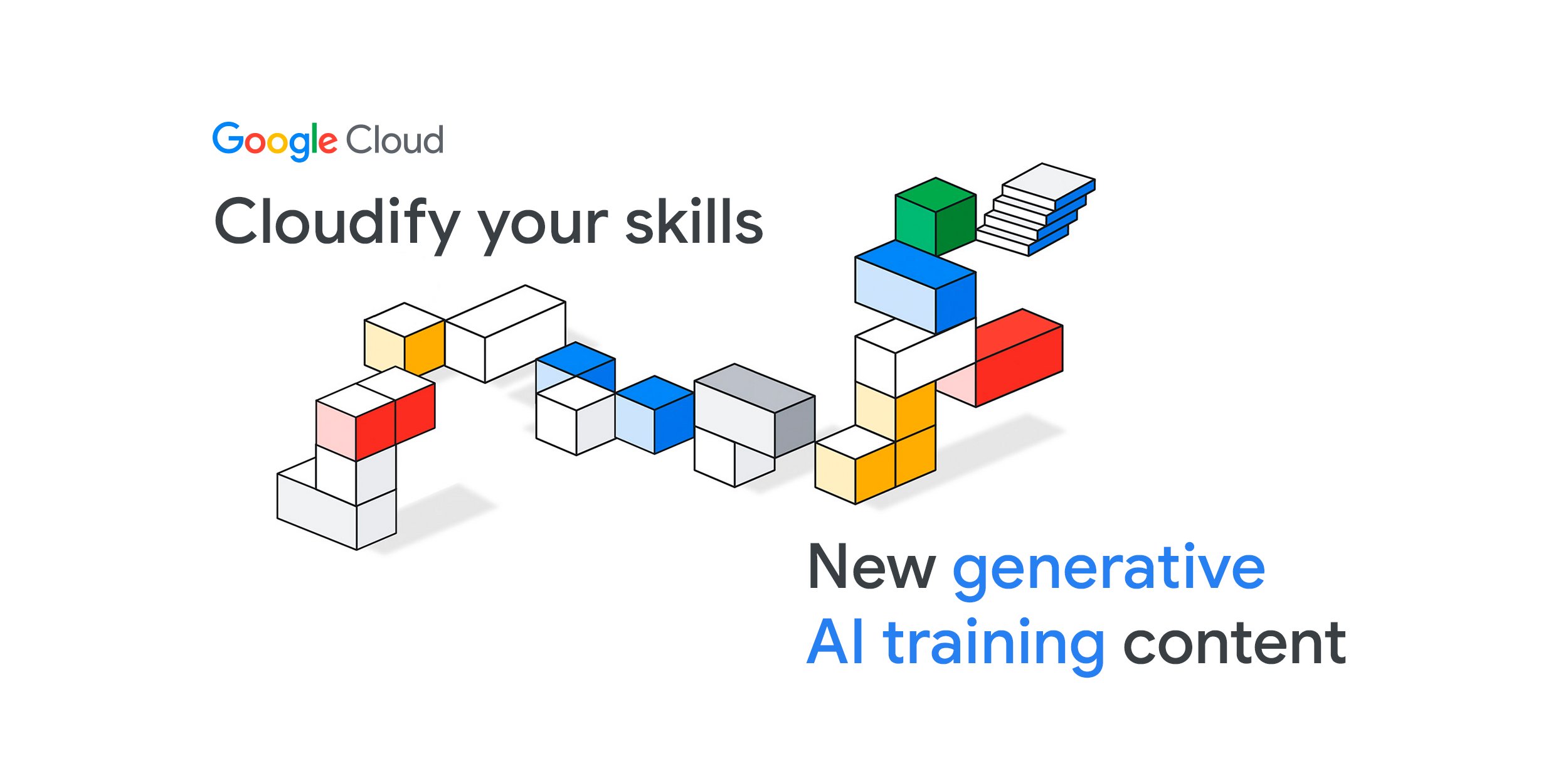 MidhunsNotes's tweet card. Google Cloud Skills Boost now includes no-cost generative AI training.