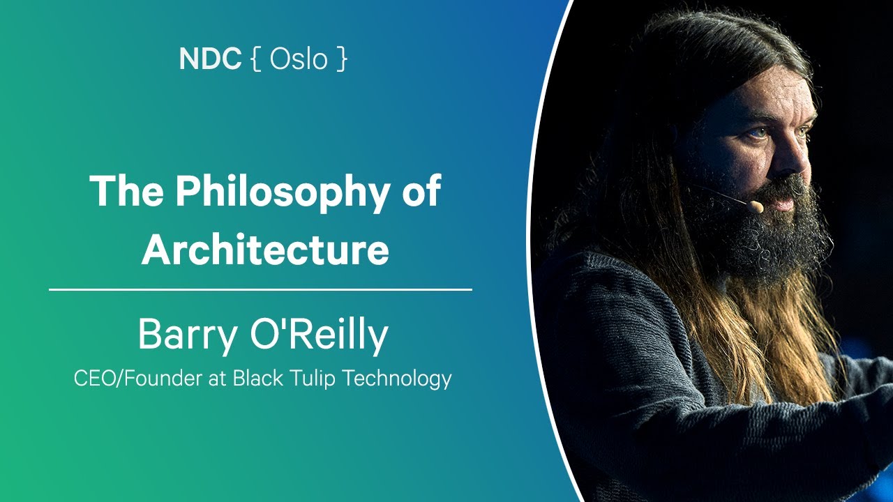 xadlabs's tweet card. The Philosophy of Architecture - Barry O'Reilly - NDC Oslo 2024