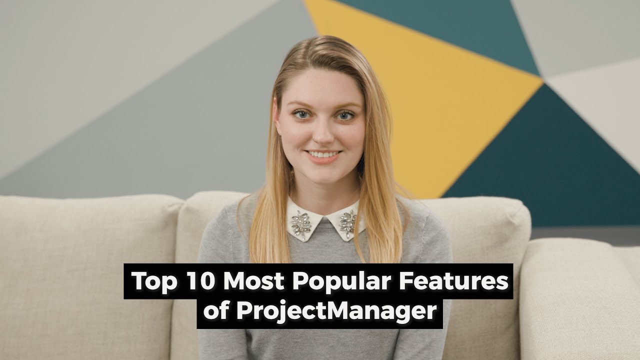 ProjectTips's tweet card. Top 10 Most Popular Features of ProjectManager - Project Management...