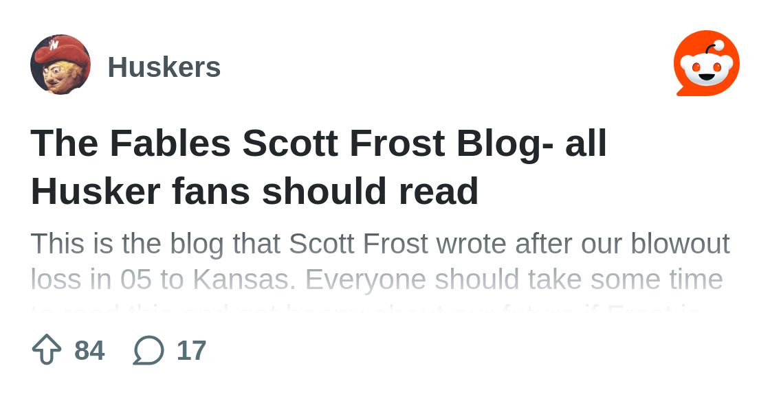 johnkgaskins's tweet card. Explore this post and more from the Huskers community