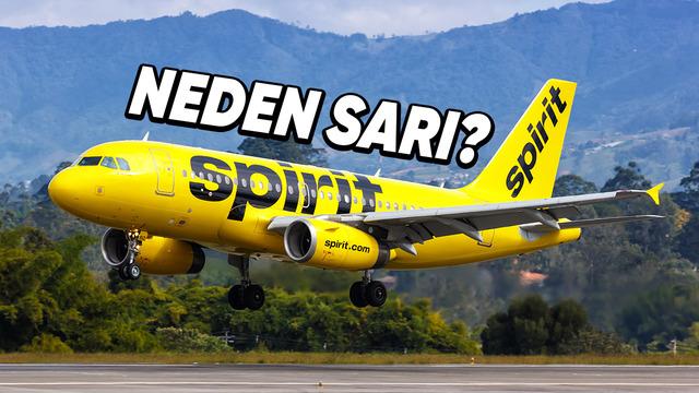 haberliyobulten's tweet card. Spirit Airlines neden uçaklarını parlak sarıya boyatmaya başladı? Bunun ardında hangi sebepler var?