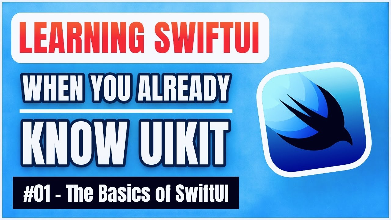 SwiftLibHunt's tweet card. Learning SwiftUI, when you already know UIKit – The Basics of SwiftUI...