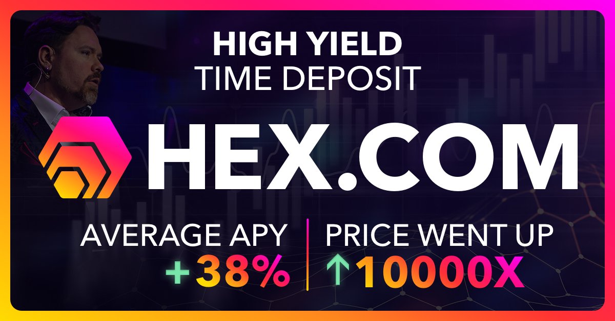 HWYPEWPEW's tweet card. HEX.COM: Went up 10,000x in price in 2 years