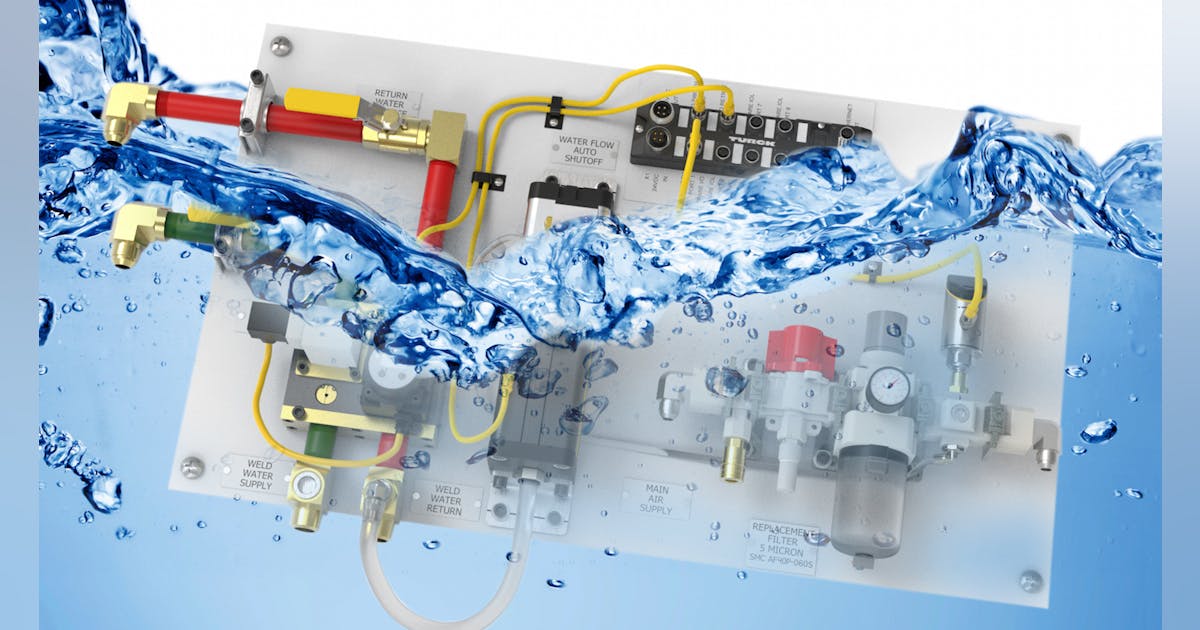 MachineDesign's tweet card. A turnkey, pre-engineered weld water control system has a few advantages over custom solutions.