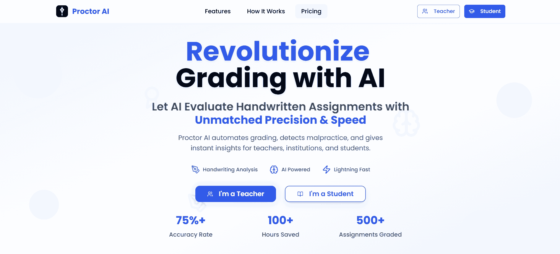 proctorai_io's tweet card. Transform education with AI-powered grading, real-time proctoring, and comprehensive academic evaluation tools.