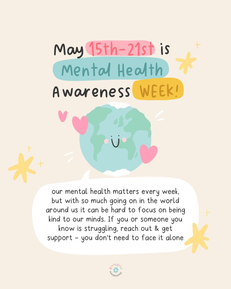 SeasideSLT's tweet card. This #MentalHealthAwarenessWeek share this post and spread the word 👇🏾 Your mental health matters, regardless of the week. And you don’t have to face it alone. Special shout out to @LauraJaneIllu...