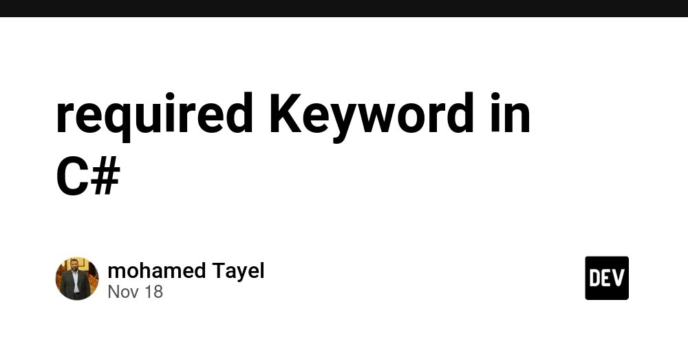 prod42net's tweet card. Meta Description: Learn how the required keyword in C# simplifies object initialization, enforces...
