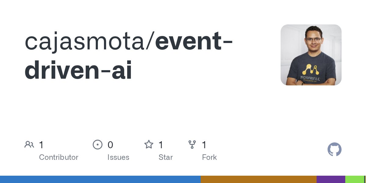 cajasmota's tweet card. Contribute to cajasmota/event-driven-ai development by creating an account on GitHub.