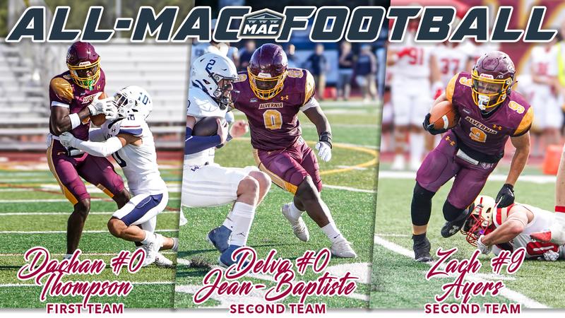 VernAthletics's tweet card. Reading, Pa. (Nov. 19, 2024) - Three members of the Alvernia University Football Team earned All-MAC honors for their performances during the 2024 season, as announced by the Middle Atlantic Confer...