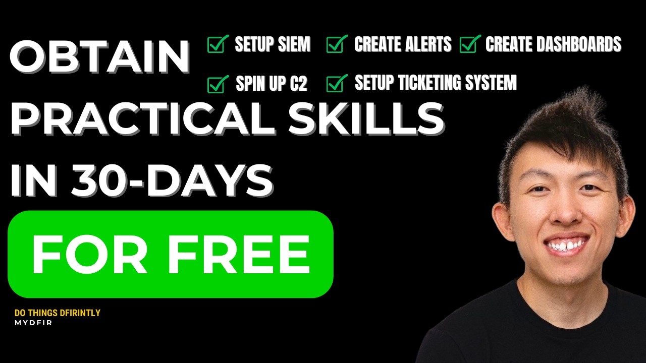 MyDFIR's tweet card. 30-Day SOC Analyst Challenge | Gain Practical Experience for Free!