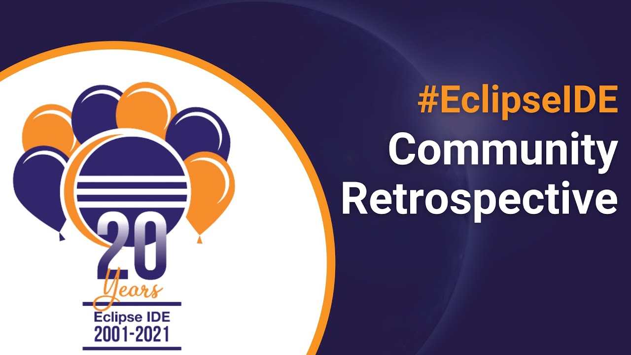 EclipseFdn's tweet card. Eclipse IDE 20th Anniversary - Community Retrospective
