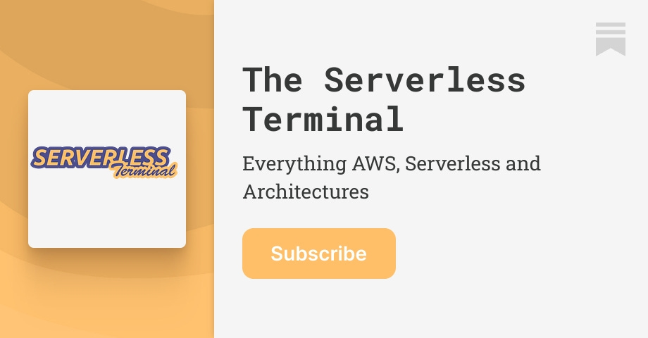 theslsterminal's tweet card. Everything AWS, Serverless and Architectures. Click to read The Serverless Terminal, by Jones Zachariah Noel N, a Substack publication with thousands of subscribers.
