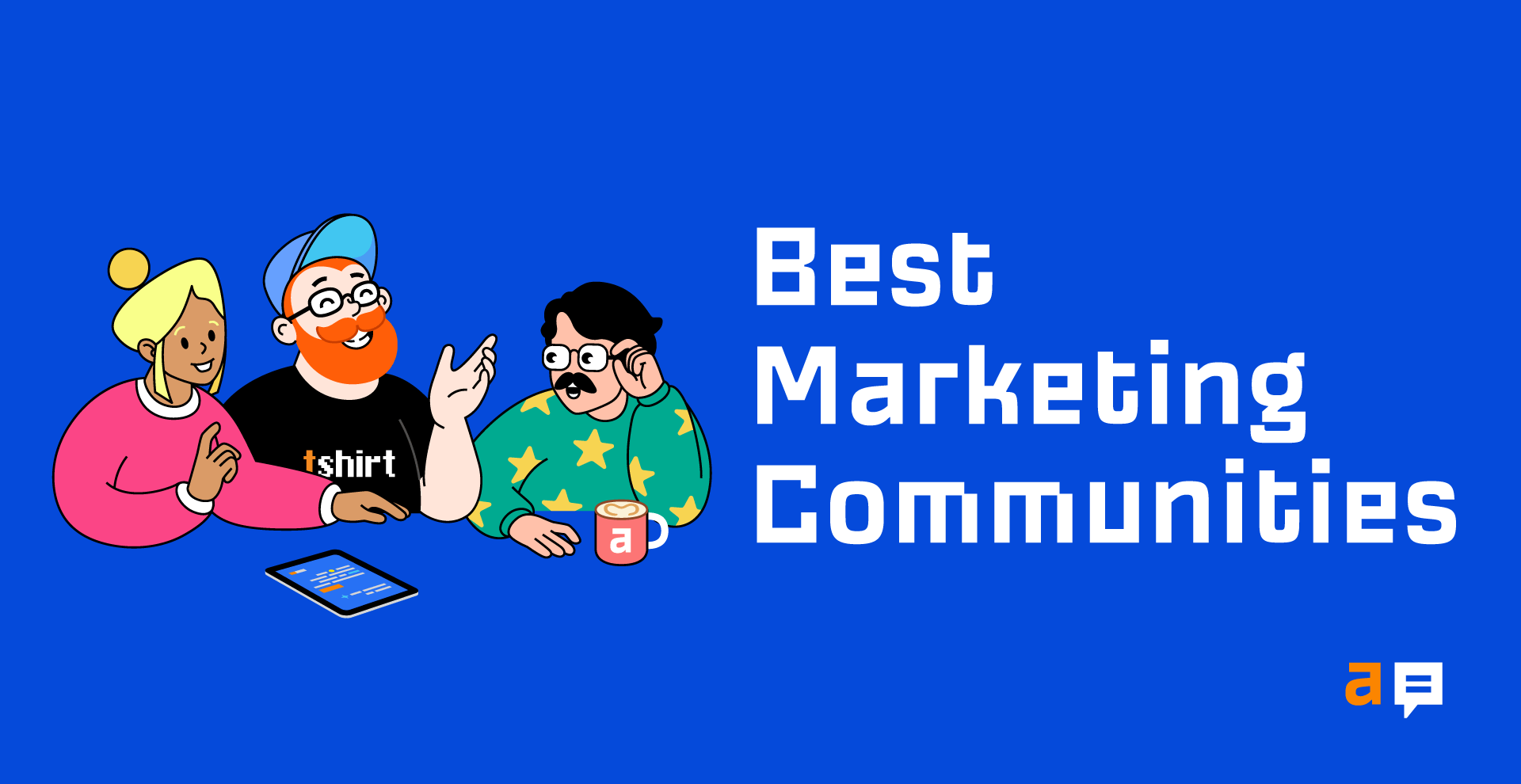 ahrefs's tweet card. Join these marketing communities.