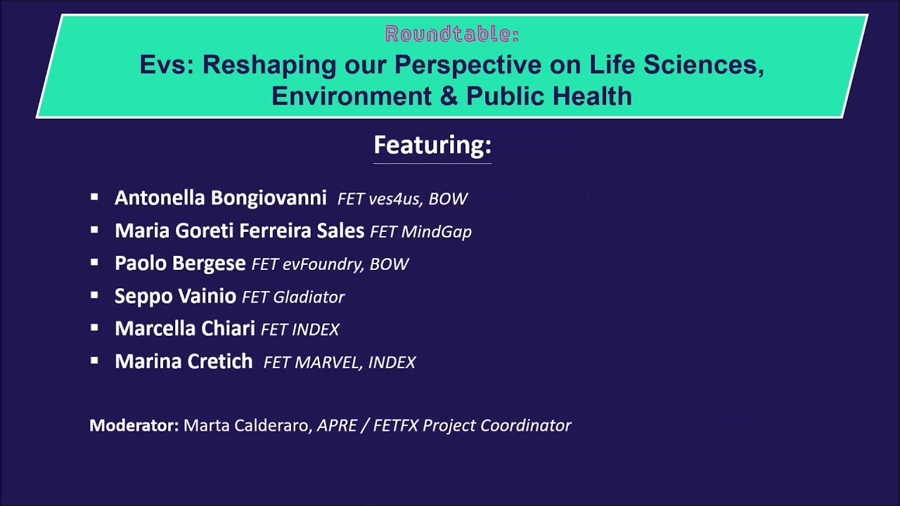 Marvel_H2020's tweet card. Future Tech Week 2020 presents: Extracellular vesicles as an Emerging...