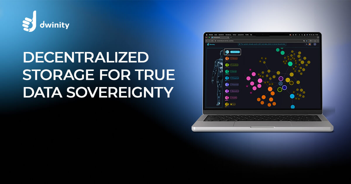 dwinity_eco's tweet card. No central operators, no third parties – just your storage, your key, your control. 100% secure and self-managed. Own your data!