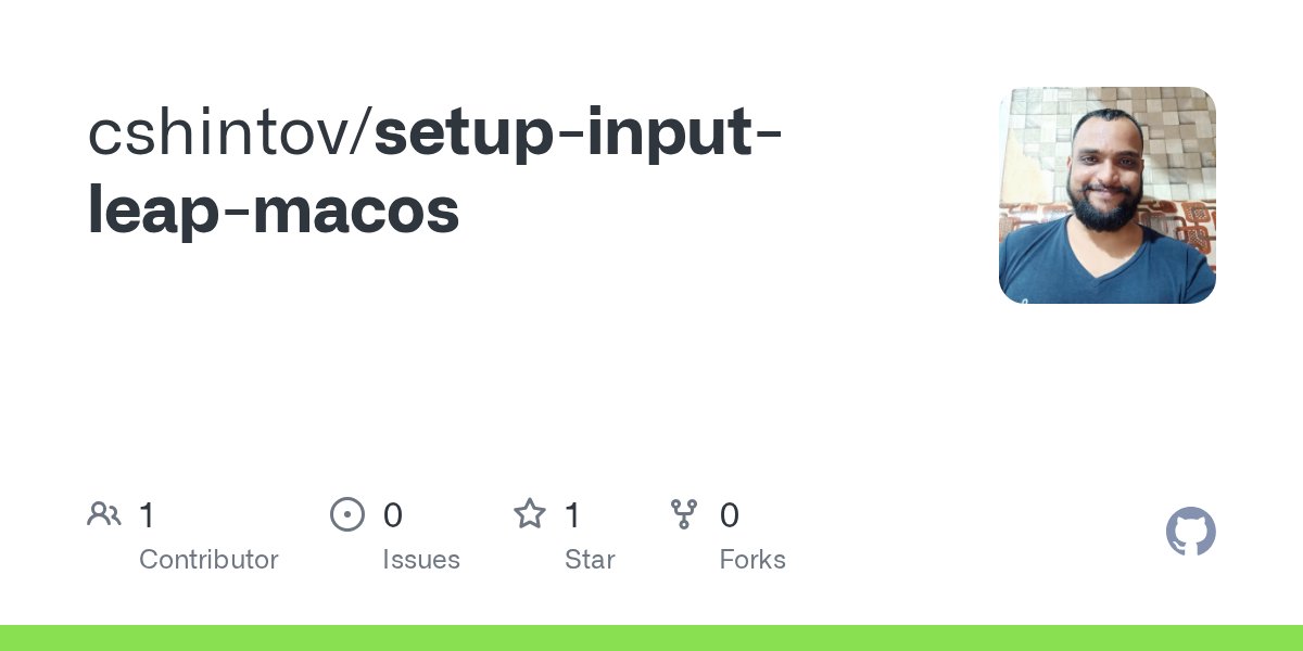 codengod's tweet card. Contribute to cshintov/setup-input-leap-macos development by creating an account on GitHub.