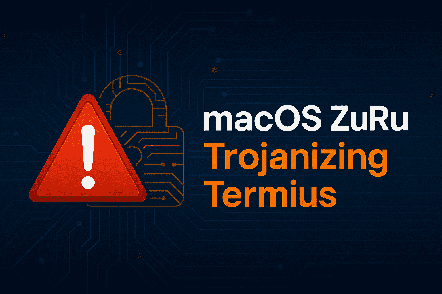 the_yellow_fall's tweet card. SentinelOne uncovers a new macOS.ZuRu variant using a trojanized Termius app. It gains persistence via LaunchDaemon and deploys a Khepri C2 beacon for remote control.