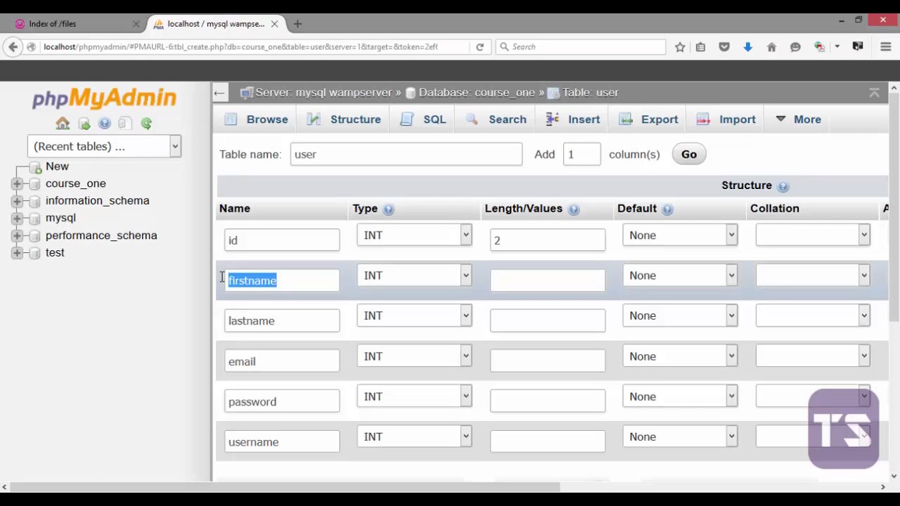 Coderisland's tweet card. Phpmyadmin Part 2 - Lecture 72 (PHP Tutorial)