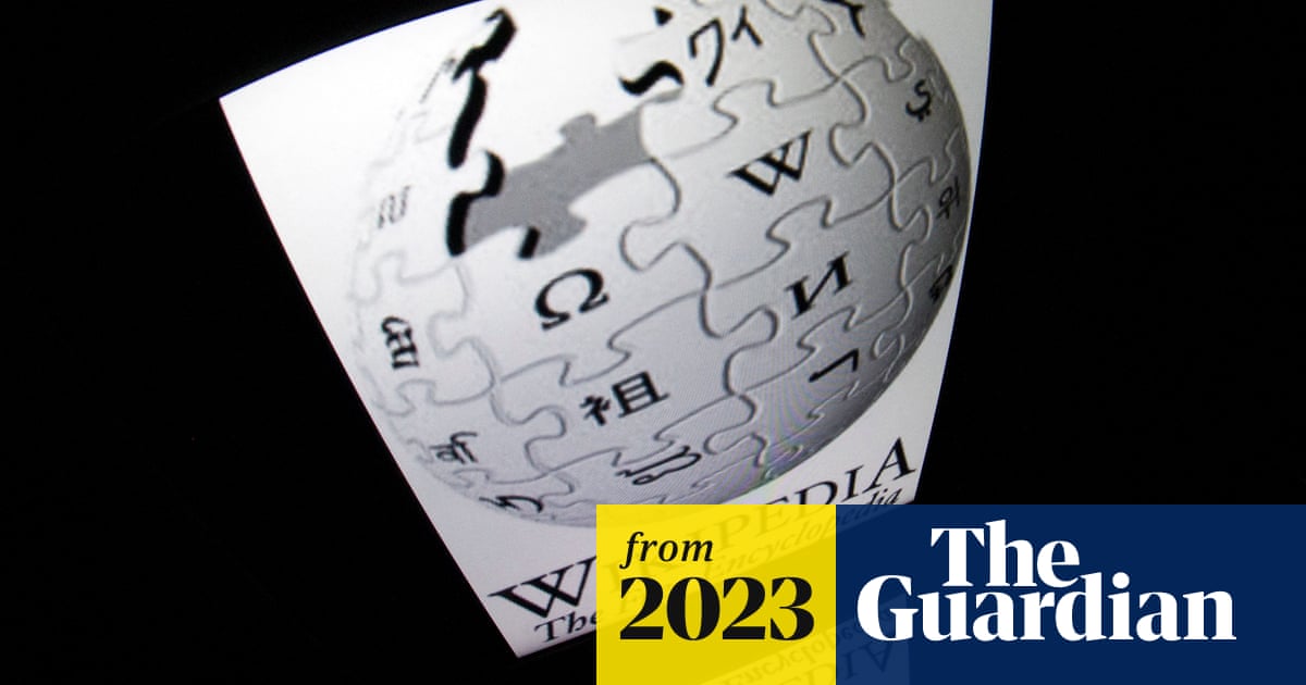 Viquipedia's tweet card. Administrators jailed for 32 years, and eight years, as activists warn of ploy to infiltrate website