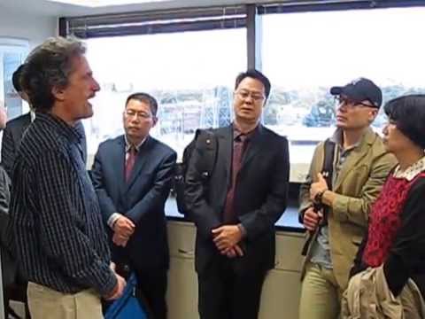 TheIncubatorLab's tweet card. Tim Lavengood discusses patents with visitors from Guangzhou, China