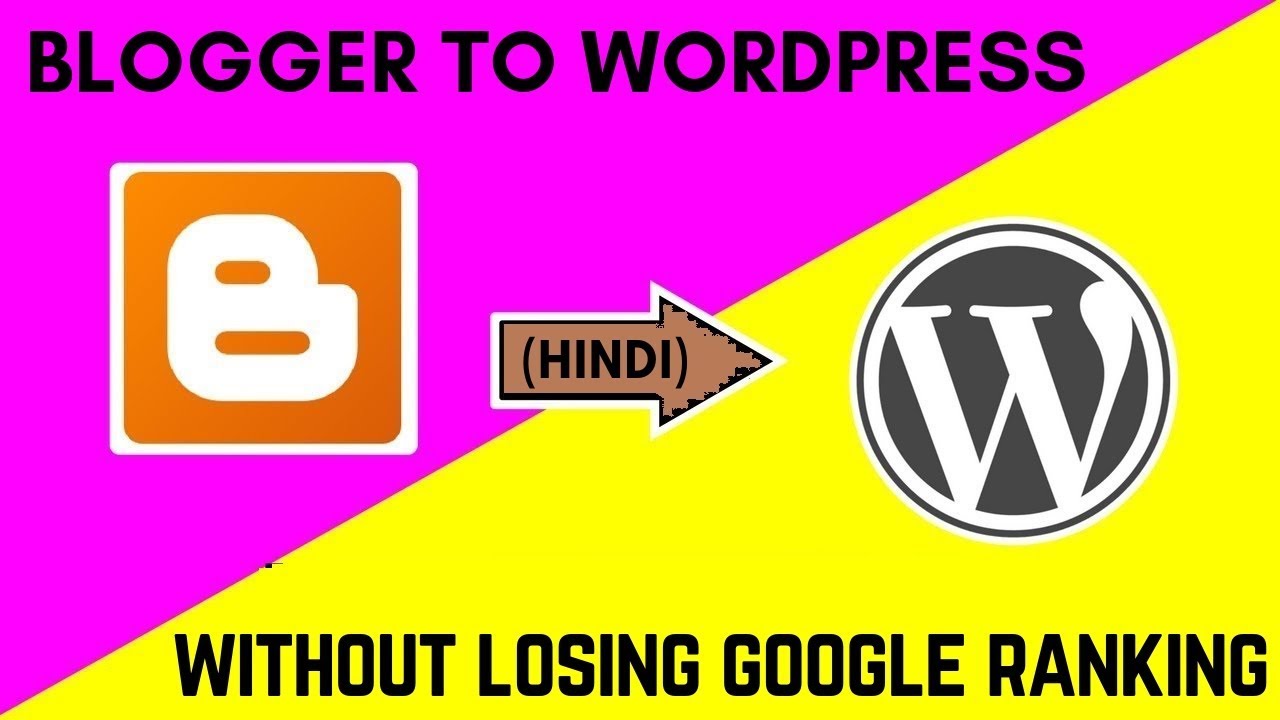 technovedant's tweet card. How to switch from Blogger to Wordpress without losing google...