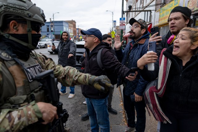 ReporterHal's tweet card. Community members once again confronted a convoy of Border Patrol agents led by Cmdr. Gregory Bovino as it moved through Chicago’s South Side neighborhoods.