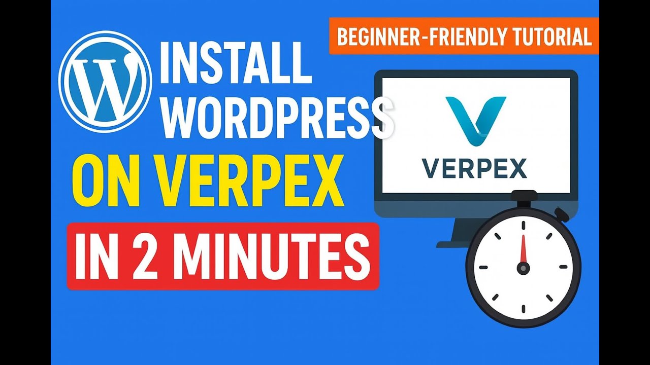 techfin2k's tweet card. Install WordPress on Verpex in 2 Minutes | Beginner-Friendly Tutorial