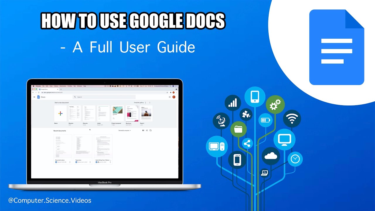 ComputerVideos's tweet card. How to Use GOOGLE DOCS On a Mac - Basic Tutorial | New