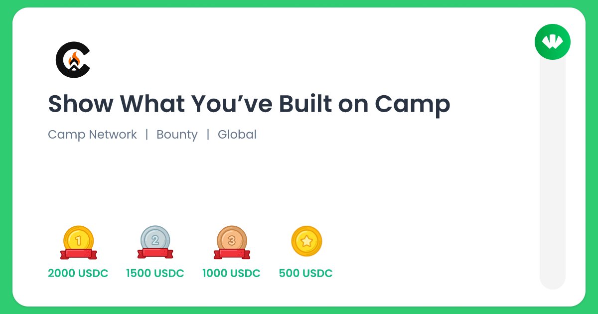 0xdigvijay555's tweet card. Camp isn’t just another chain. It’s a movement to make IP programmable, collaborative, and composable. With the Origin SDK, your app becomes a portal to the next era of creativit where creators,...