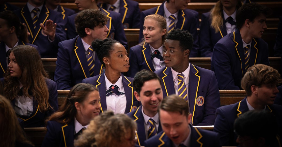 TIME's tweet card. The British import spotlights Black scholarship students brought into an elite private school in the wake of a scandal