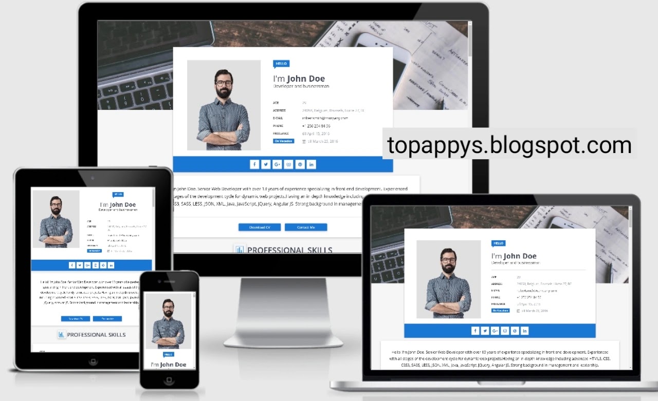 TopAppys_blog's tweet card. Sora CV Blogger Template is a premium template that offers an exceptional solution for creating a professional and visually appealing CV or resume web