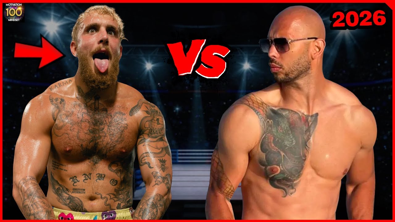 MM100_Fighting's tweet card. "HE'S A FRAUD!"👀Andrew Tate vs Jake Paul [2026] WHO WINS?