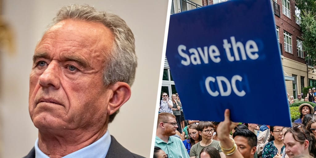 MSNOWNews's tweet card. Amid the ongoing shutdown, the HHS secretary wiped out entire offices that investigate disease outbreaks, manage infectious disease responses and collect data.