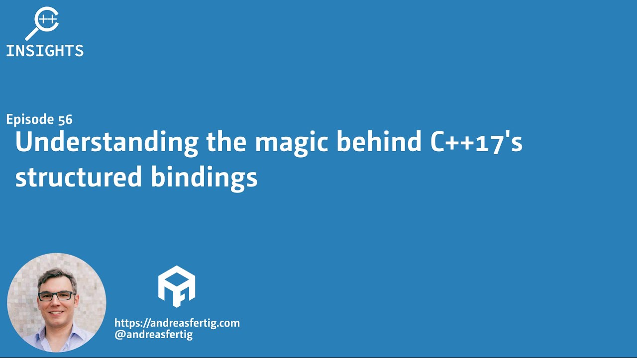 Andreas__Fertig's tweet card. C++ Insights - Episode 56: Understanding the magic behind C++17's...