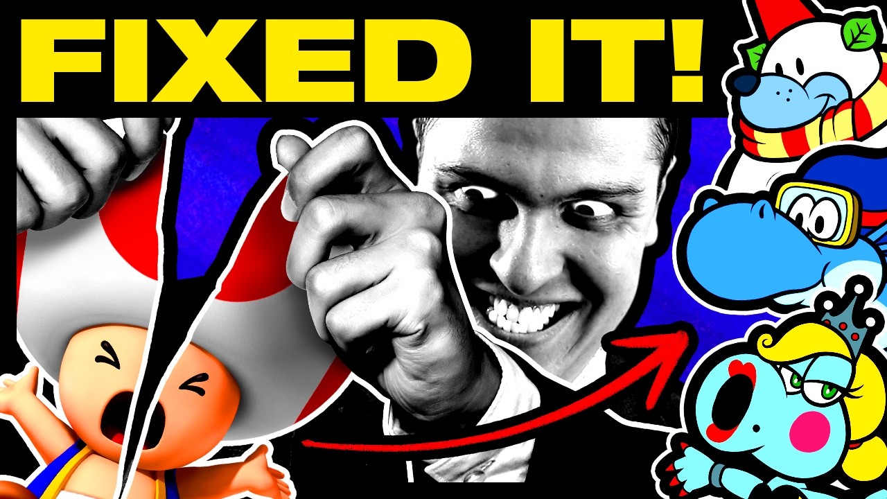 TOKRefolded's tweet card. I Fixed Mario's WORST Character Designs