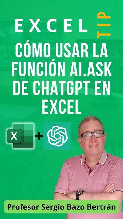 ProfeSergioBazo's tweet card. Cómo usar la función AI.ASK de ChatGPT en Excel | Potencia tu hoja de...
