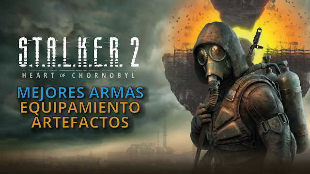 FinalclickBlog's tweet card. Explora la guía más completa de STALKER 2: descubre las mejores armas, equipamientos, artefactos y coleccionables para sobrevivir en la Zona. Optimiza
