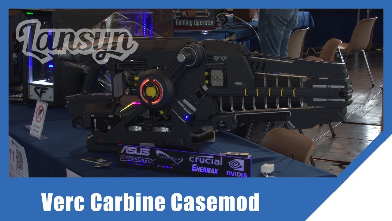 ModdingMasters's tweet card. Modding Masters 2018 - ROG Carbine Casemod - Capten