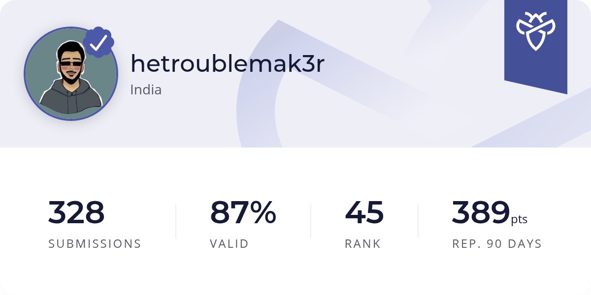 hetroublehacker's tweet card. Intigriti offers bug bounty and agile penetration testing solutions powered by Europe's #1 leading network of ethical hackers.