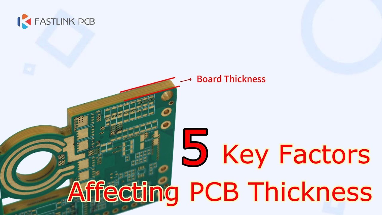 Jack_FastLink's tweet card. 5 Key factors affecting PCB thickness