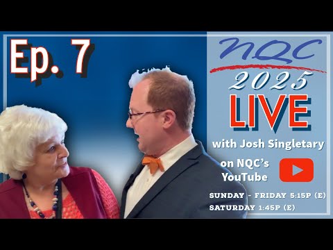 NQConline's tweet card. Ep. 7 - NQC 2025 LIVE with #JoshSingletary #nqc #nationalquartetcon...