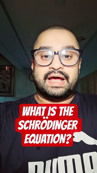 jonescrasto's tweet card. WHAT IS THE SCHRÖDINGER EQUATION?#QuantumBasics #SimpleScience