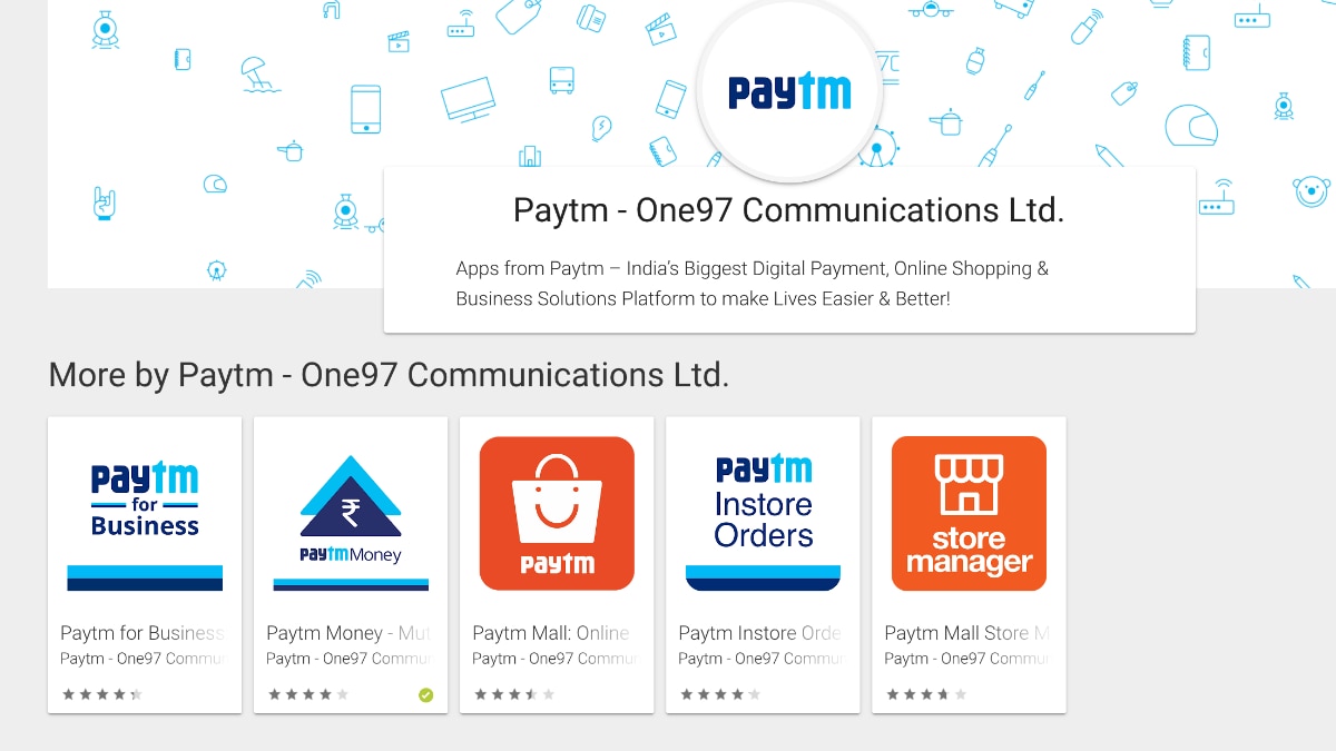 Tech2indians's tweet card. Payment app Paytm has been removed by Google from Play Store for allegedly violating its policies.
