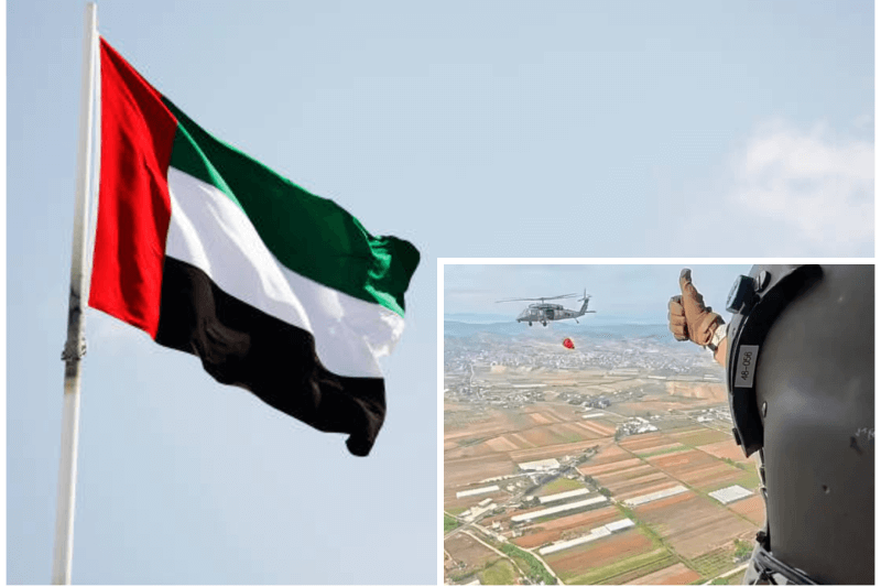 tworldreviews's tweet card. 700 targeted water drops, 1,298 tonnes deployed: UAE rescue team pushes forward in Albania's wildfire crisis under presidential directive.