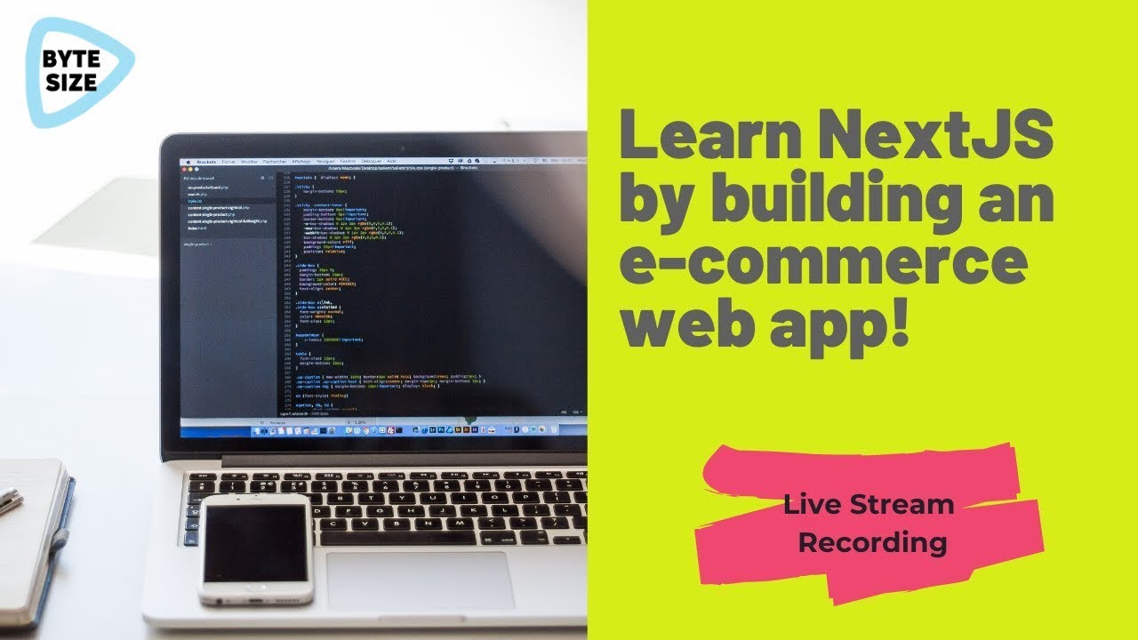 ByteSizeEvents's tweet card. Learn NextJS by building an e-commerce web app!