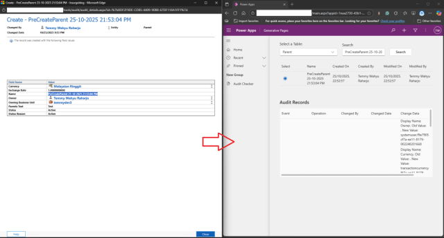 temmy_raharjo's tweet card. In Customer Insight, if you enable audit capability for the Journey table, the only way to view the audit history is through a backend operation or by using the “/tools/audit/audit_details.as…