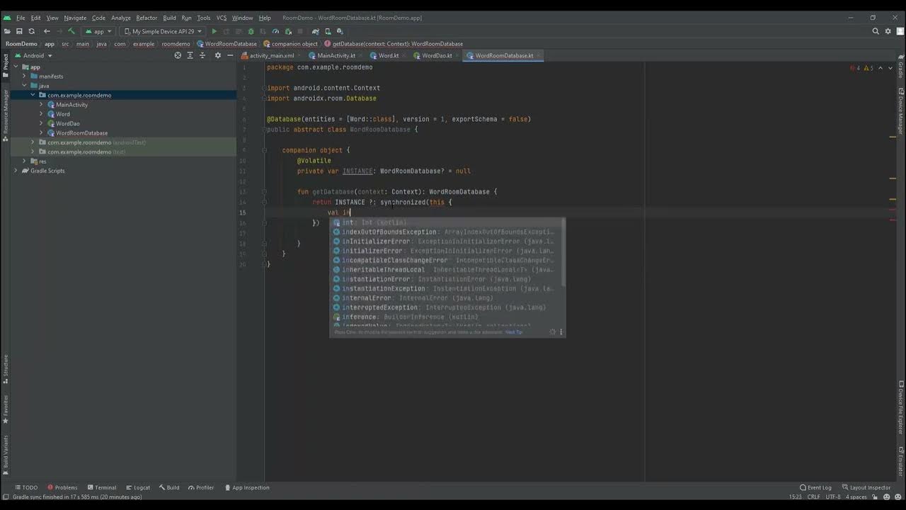 AstireGames's tweet card. How to setup a Database with Room Library for Persistent Data for...